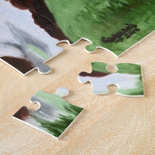 Kuh lecken puzzle (Seite)