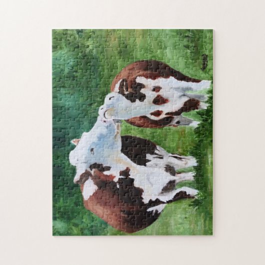 Kuh lecken puzzle (Vertikal)