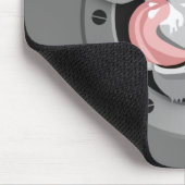 Kuh leckt Nase Mousepad (Ecke)
