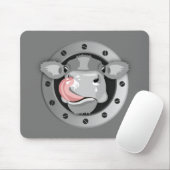 Kuh leckt Nase Mousepad (Mit Mouse)