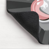 Kuh leckt Nase Mousepad (Ecke)
