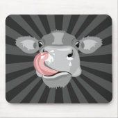 Kuh leckt Nase Mousepad (Vorne)