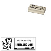 Kuh - Lehrer sagt.. Fantastischer Job! Briefmarke Gummistempel (Stempel)