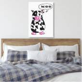 Kuh Leinwanddruck (Insitu (Schlafzimmer))