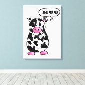 Kuh Leinwanddruck (Insitu (Holzboden))