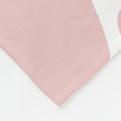 Kuh liebt rosa Kuh Druckmuster Fleecedecke (Ecke)