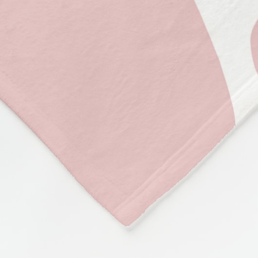 Kuh liebt rosa Kuh Druckmuster Fleecedecke (Ecke)