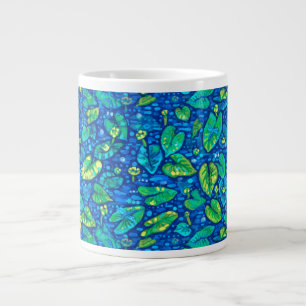 Kuh-Lilien, Gelbe Teichrose Sommer-Teich Blumenmus Jumbo-Tasse
