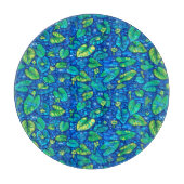 Kuh Lilien, Spatterdock Sommerteich Blumenmuster Schneidebrett (Vorderseite)