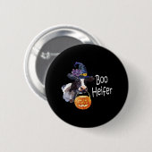 Kuh Lover | Boo Heifer Kuh zu Halloween Button (Vorne & Hinten)