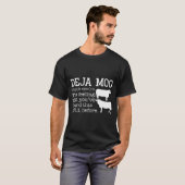 Kuh Lover Deja Moo Funny Cow T-Shirt (Vorne ganz)