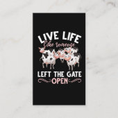 Kuh Lover Farm Tierischer Spaß Heifer Farmdrossel Visitenkarte (Vorderseite)