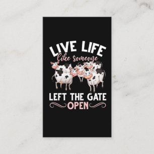 Kuh Lover Farm Tierischer Spaß Heifer Farmdrossel Visitenkarte