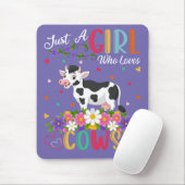 Kuh Lover nur ein Mädchen, das Kühe Liebe Mousepad (Mit Mouse)