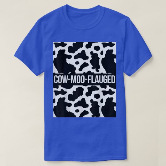 Kuh Lover Rind Bauer CowMooFlauged Pattern Co T-Shirt (Design vorne)