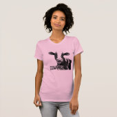 Kuh-Mädchen-Cowgirl!  Holstein-Molkereikalb T-Shirt (Vorne ganz)