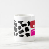 Kuh-Mädchen-Tasse Kaffeetasse (Mittel)