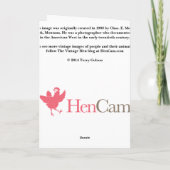 Kuh-Mädchen und ihre Pferdegruß-Karte Karte (Rückseite)