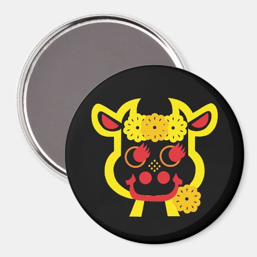 Kuh Magnet (Vorderseite/Rückseite)