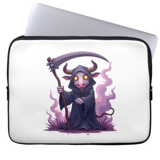 Kuh-Mäher Laptopschutzhülle (Vorderseite)