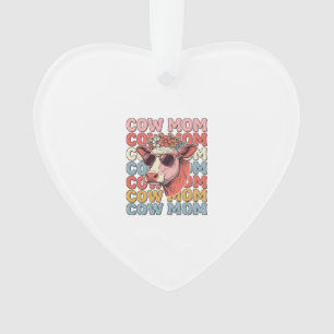 Kuh-Mama Retro-Sonnenbrille Kuh Vintage Gravur Des Ornament