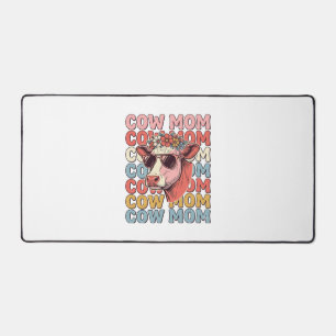 Kuh-Mama Retro-Sonnenbrille Kuh Vintage Gravur Des Schreibtischunterlage