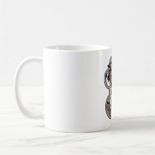 Kuh-Mama-Shirt Vintage-Engraving Sonnenblume Weste Kaffeetasse
