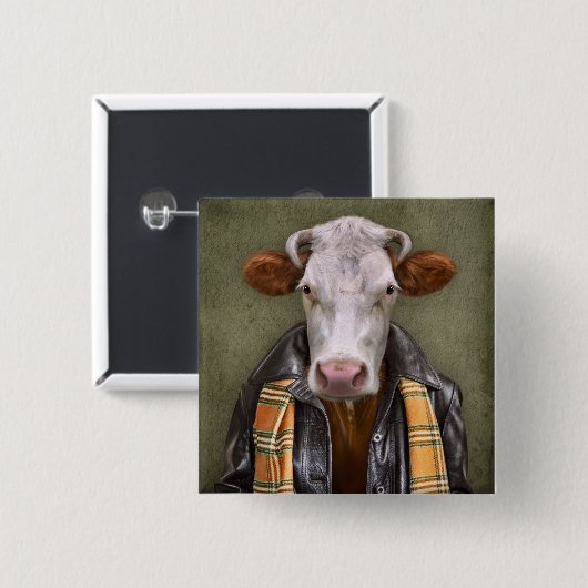 Kuh-Mann Button (Vorne & Hinten)
