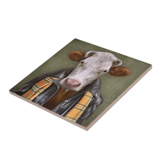 Kuh-Mann Fliese (Seite)