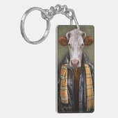 Kuh-Mann Schlüsselanhänger (Vorderseite links)