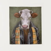 Kuh-Mann Wandteppich (Vorderseite)