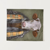 Kuh-Mann Wandteppich (Vorderseite (Horizontal))