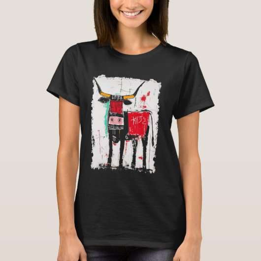 Kuh Männer Graffiti T-Shirt (Vorderseite)