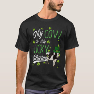 Kuh Mein Hund ist mein Glücksbringer Beste Für F T-Shirt