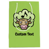 Kuh Methan Cartoon Gift Bag Mittlere Geschenktüte (Vorderseite)