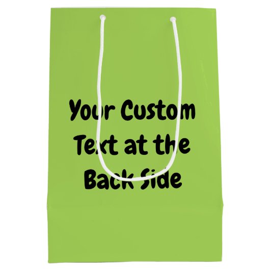 Kuh Methan Cartoon Gift Bag Mittlere Geschenktüte (Rückseite)