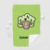 Kuh Methan Cartoon Golf Handtuch (Insitu)