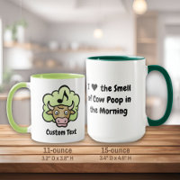 Kuh Methan Cartoon Kaffee Tasse