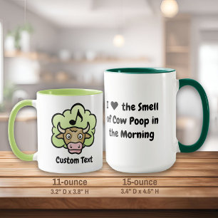 Kuh Methan Cartoon Kaffee Tasse
