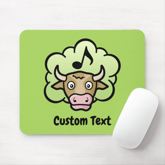 Kuh Methan Cartoon Mouse Pad Mousepad (Mit Mouse)