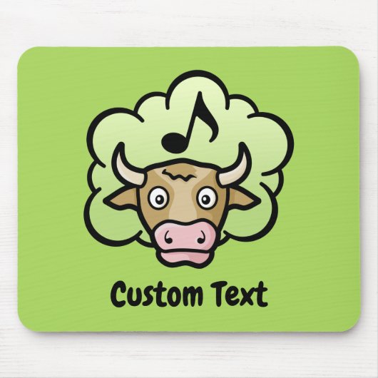 Kuh Methan Cartoon Mouse Pad Mousepad (Vorne)