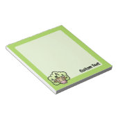 Kuh Methan Cartoon Notepad Notizblock (angewinkelt)