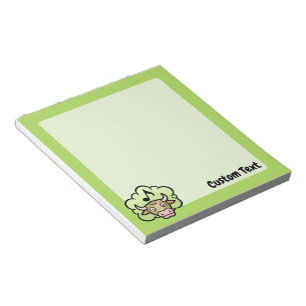 Kuh Methan Cartoon Notepad Notizblock