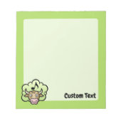 Kuh Methan Cartoon Notepad Notizblock (Vorderseite)