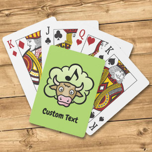 Kuh Methan Cartoon Playing Cards Spielkarten