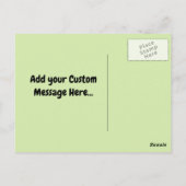 Kuh Methan Cartoon Postkarte (Rückseite)