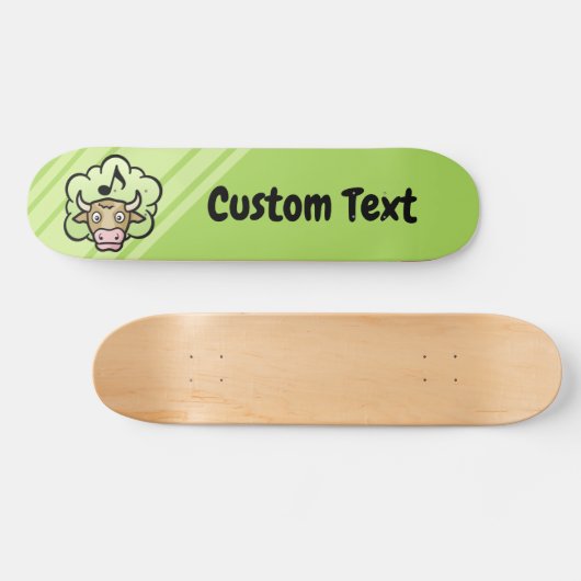 Kuh Methan Cartoon Skateboard Deck (Horizontal)