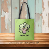 Kuh Methan Cartoon Tote Bag Tasche