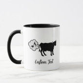 Kuh Methan Icon Kaffee Tasse (Links)