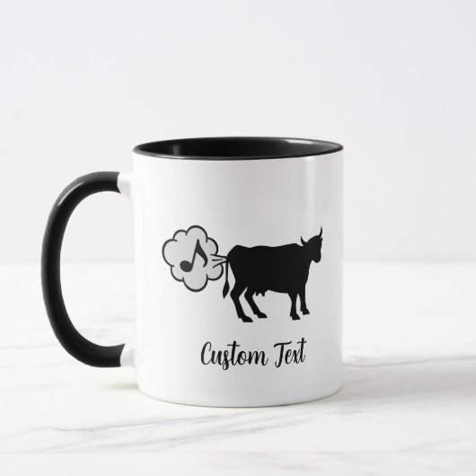 Kuh Methan Icon Kaffee Tasse (Links)